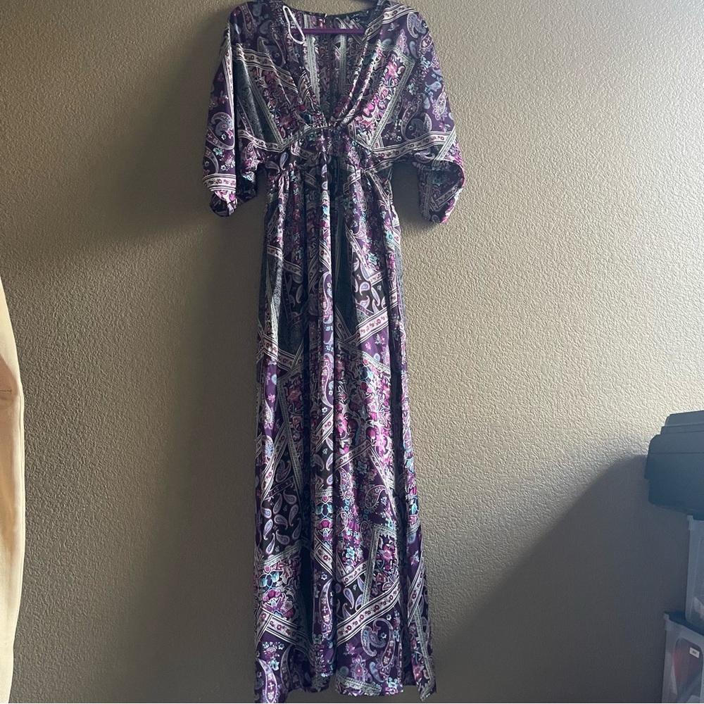 Lulus kimono maxi dress